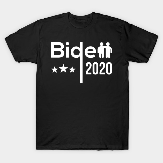 Joe Biden Hugs Hands T-Shirt by sheepmerch